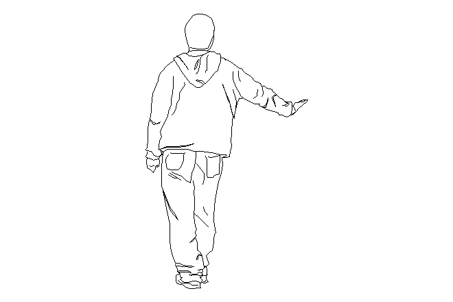persona real caminando gif