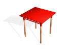 - Wood base